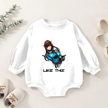 Discover Overwatch Dva Baby Romper Sweatshirts
