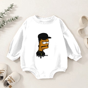 Discover Gangster bart Baby Romper Sweatshirts