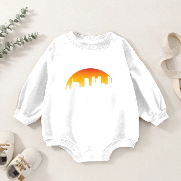 Discover Birmingham Albm Sunset Skyline Baby Romper Sweatshirts