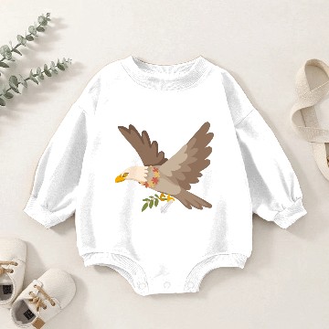 Discover Eagle Baby Romper Sweatshirts
