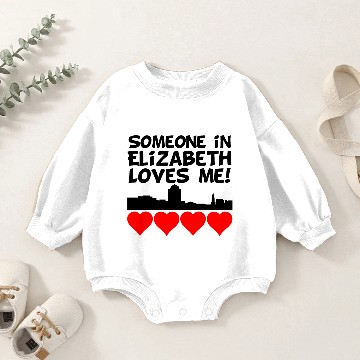 Discover Someone In Elizabeth New Jersey Loves Me Baby Romper Sweatshirts
