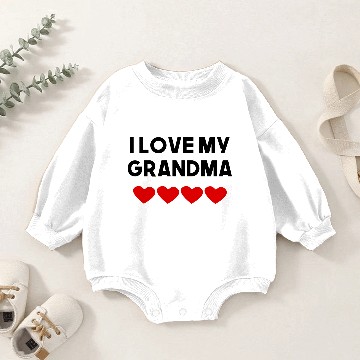 Discover I Love My Grandma Baby Romper Sweatshirts
