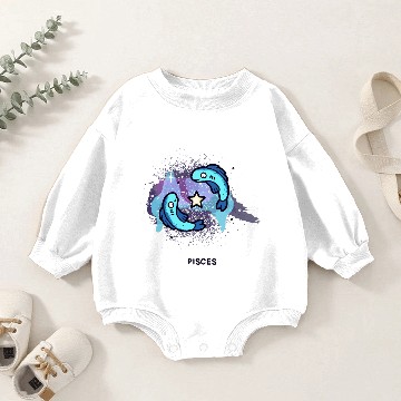Discover Pisces Baby Romper Sweatshirts