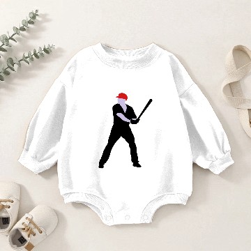 Discover baseball player Baby Romper Sweatshirts