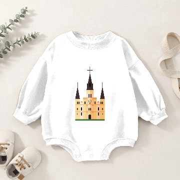 Discover St louis cathedral Baby Romper Sweatshirts