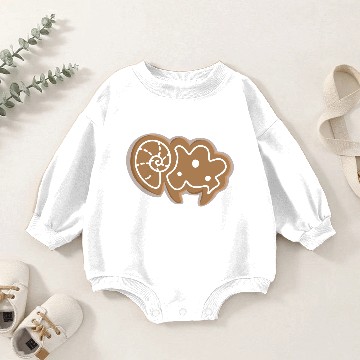 Discover Gingerbread cookie Baby Romper Sweatshirts