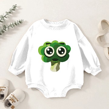 Discover 05 broccoli vectorstock 8038615 Baby Romper Sweatshirts