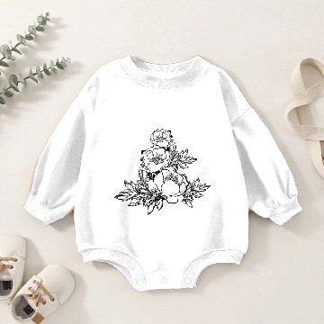 Discover Peony Baby Romper Sweatshirts
