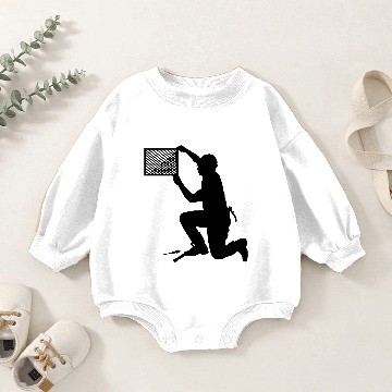 Discover construction worker Baby Romper Sweatshirts
