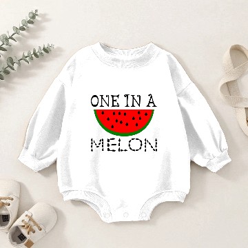 Discover One In A Melon Baby Romper Sweatshirts