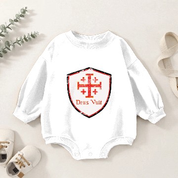 Discover Deus Vult Baby Romper Sweatshirts