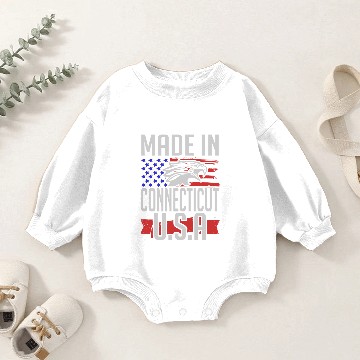 Discover connecticut 2.png Baby Romper Sweatshirts