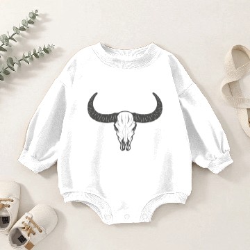 Discover buffalo skull Baby Romper Sweatshirts