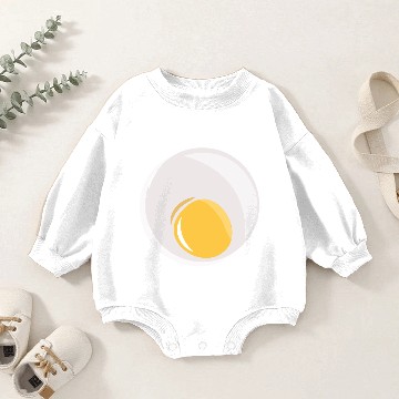 Discover Fried egg Baby Romper Sweatshirts