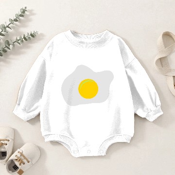 Discover Fried egg Baby Romper Sweatshirts