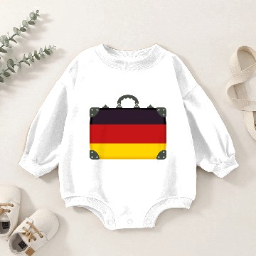 Discover flag Germany suitcase Baby Romper Sweatshirts