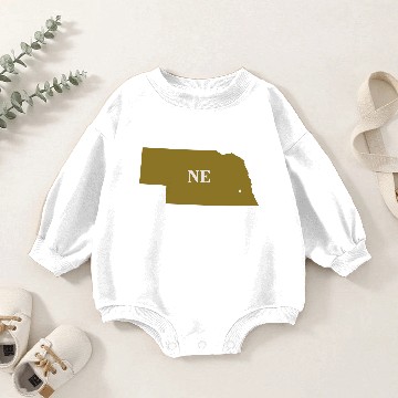 Discover Nebraska Baby Romper Sweatshirts