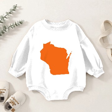 Discover Wisconsin Baby Romper Sweatshirts