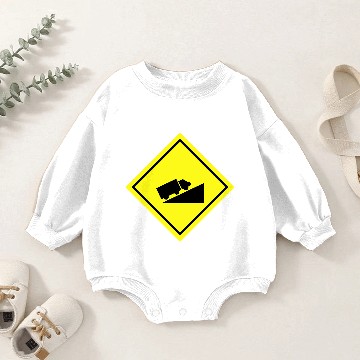 Discover Traffic Sign Dangerous Hill upload Baby Romper Sweatshirts