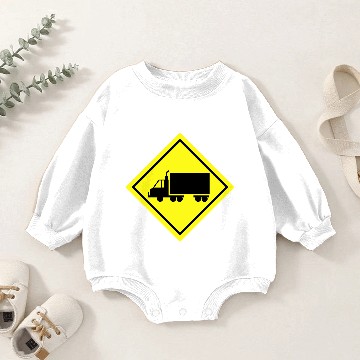 Discover Traffic Sign Truck lane Baby Romper Sweatshirts
