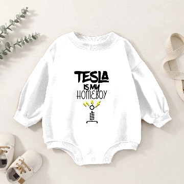 Discover Tesla fan Baby Romper Sweatshirts