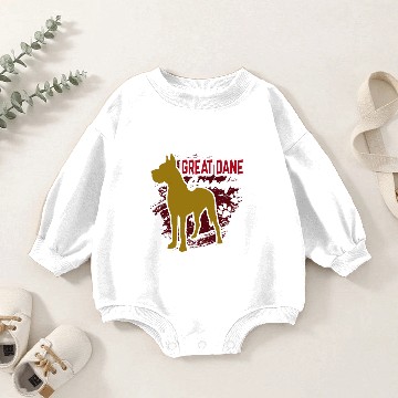 Discover GREAT DANE GRANDPA Baby Romper Sweatshirts