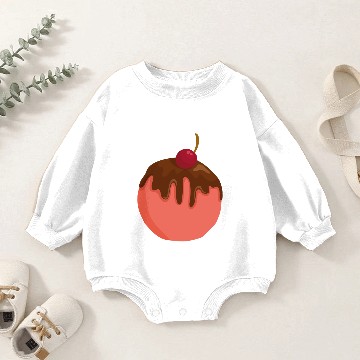Discover Ice Cream Ball Baby Romper Sweatshirts