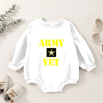 Discover USA Pride Army Vet Baby Romper Sweatshirts