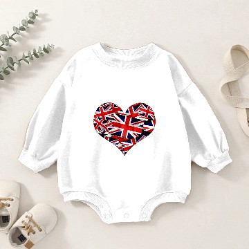 Discover Union Jack British Flag Baby Romper Sweatshirts