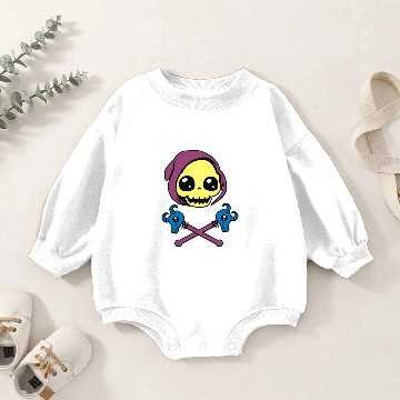 Discover Skeletaw Crossbones Baby Romper Sweatshirts