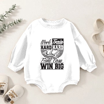 Discover Bjj - Work hard, train hard, fight easy win big Baby Romper Sweatshirts