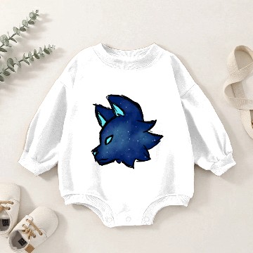 Discover Galaxy Wolf Baby Romper Sweatshirts