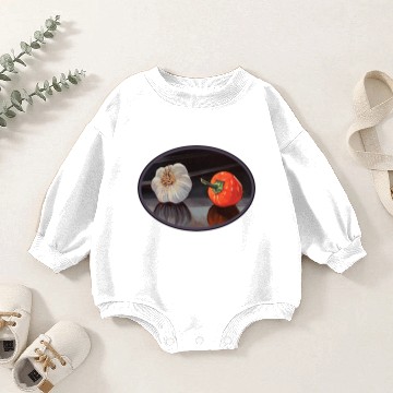 Discover Garlic and Pepper Baby Romper Sweatshirts