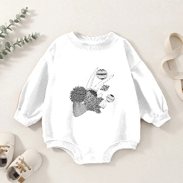 Discover Triceratops Baby Romper Sweatshirts