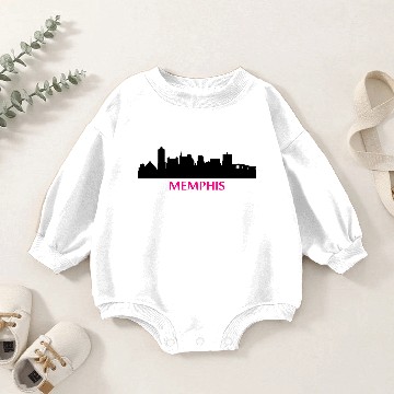 Discover Memphis, Tennessee Baby Romper Sweatshirts