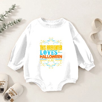 Discover This Firefighter Loves 31st Oct Halloween Party Baby Romper Sweatshirts