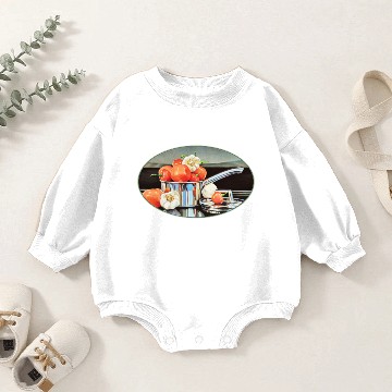Discover Tomato, Pepper and Garlic Baby Romper Sweatshirts
