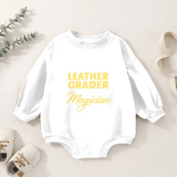 Discover Leather Grader Baby Romper Sweatshirts