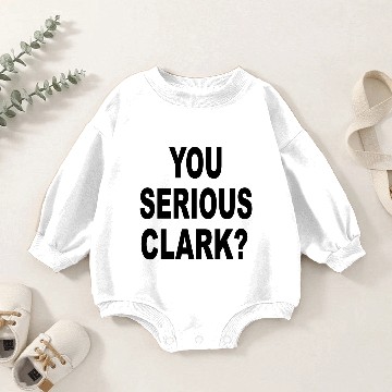 Discover You Serious Clark Baby Romper Sweatshirts
