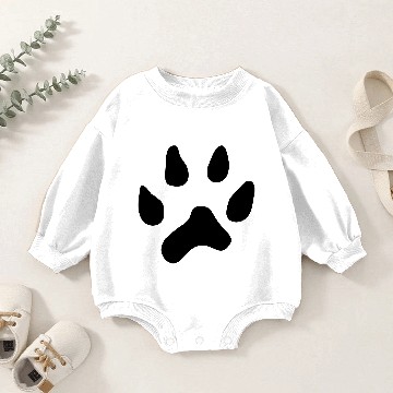 Discover Weasel footprint Baby Romper Sweatshirts