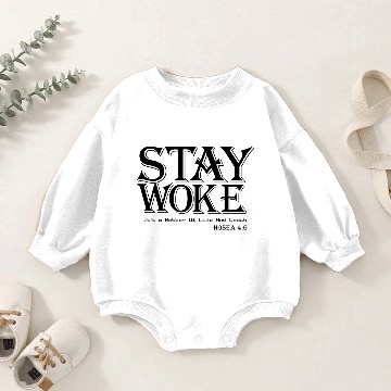 Discover STAY WOKE Baby Romper Sweatshirts