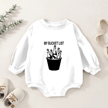 Discover my bucket list Baby Romper Sweatshirts