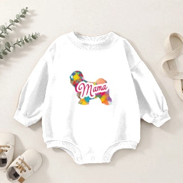 Discover Tibetan Terrier Mama Baby Romper Sweatshirts