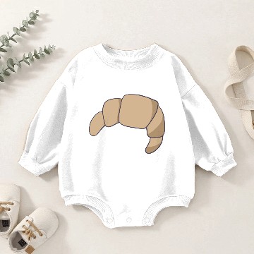 Discover croissant Baby Romper Sweatshirts