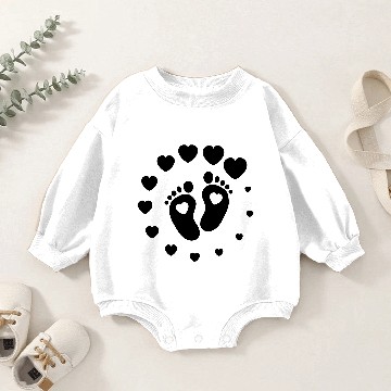 Discover baby loading - pregnancy - maternity -newborn -mom Baby Romper Sweatshirts