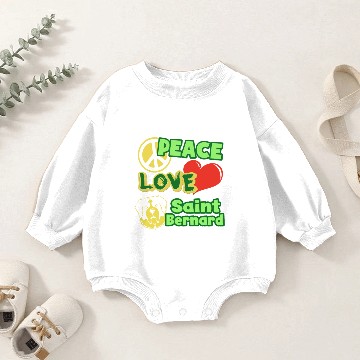 Discover Saint Bernard Baby Romper Sweatshirts Baby Romper Sweatshirts