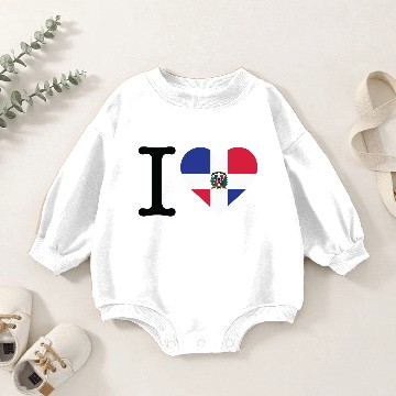 Discover I Love The Dominican Republic Baby Romper Sweatshirts