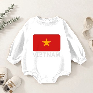 Discover National Flag Of Vietnam Baby Romper Sweatshirts