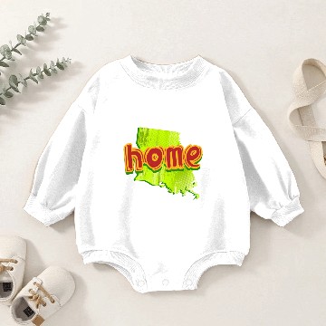 Discover Louisiana Baby Romper Sweatshirts