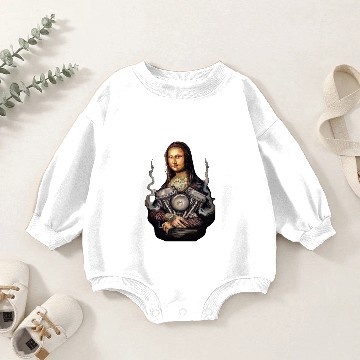 Discover Mona Lisa Baby Romper Sweatshirts